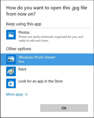بازگشت Windows Photo Viewer به ویندوز 10